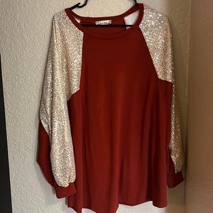 Southern stitch top, size XL